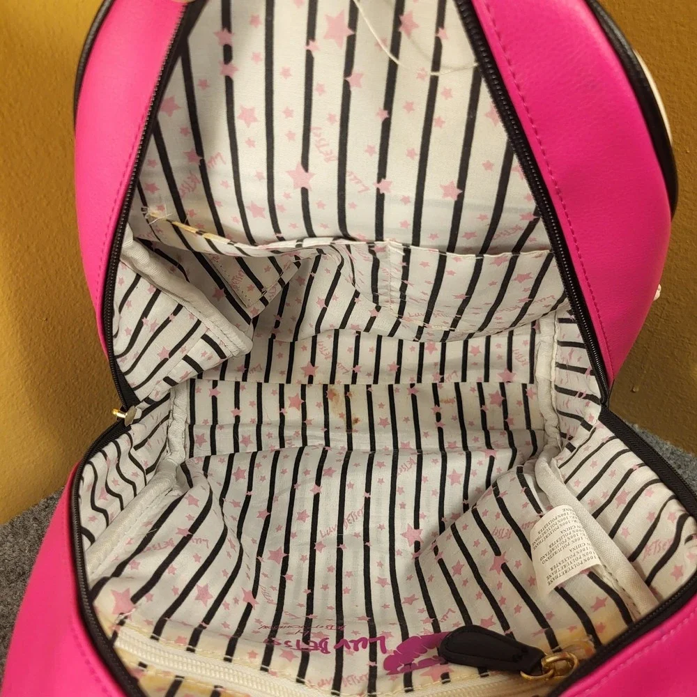 Betsey Johnson Mindy CHEERLEADER Medium Backpack Diaper Toy bag